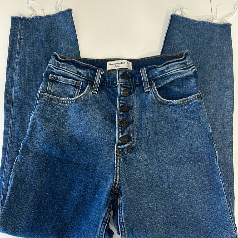 Abercrombie high rise mom jeans